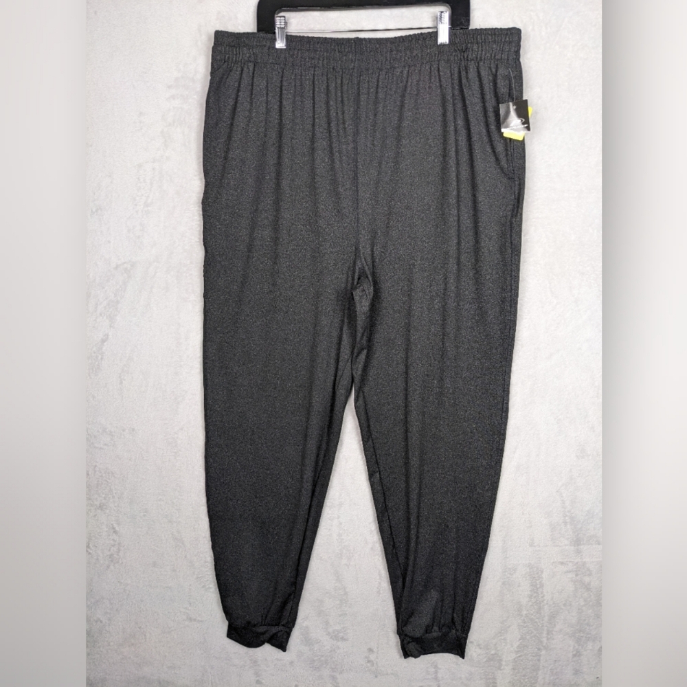 NWT ProPlayer Mens Jogger Sweatpants 2XL Gray Elastic Waist Athletic Athleisure